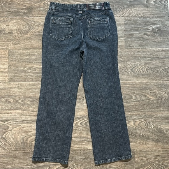 Liz Claiborne Bootcut Boot Cut Jeans Denim Dark Wash Size 10 Petite Y2K - Picture 2 of 9